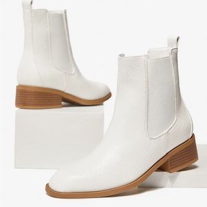 White Ankle Boots